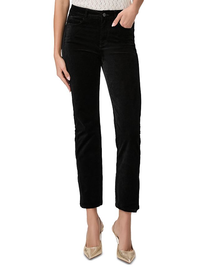 

Джинсы Cindy Slim High Rise в черном цвете Overdye PAIGE, черный