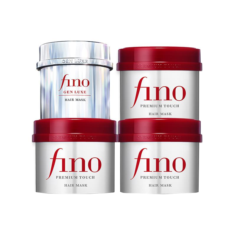 

Fino Плотная серебряная алмазная маска для волос восстанавливающая и увлажняющая 200г+230г*3