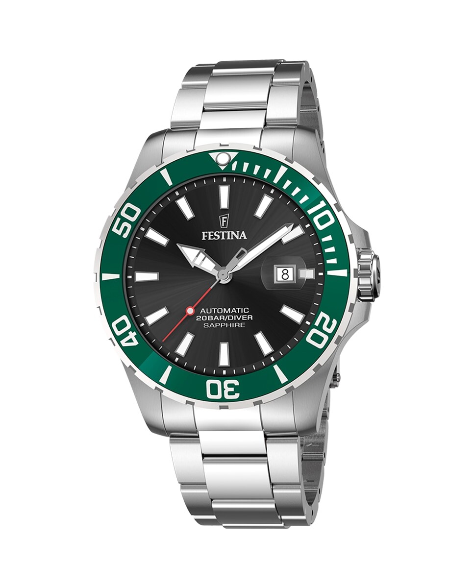 

Мужские часы F20531/2 Автоматические, серебристая сталь Festina, серебро
