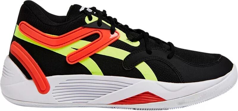 Кроссовки Puma TRC Blaze Court Basketball, черный/желтый/оранжевый