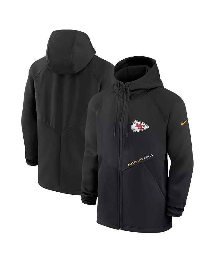 

Мужская черная толстовка с молнией Kansas City Chiefs Spacer Raglan Performance Full-Zip Nike