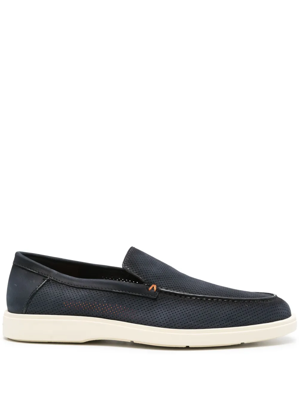 

Лоферы с перфорацией Santoni, синий