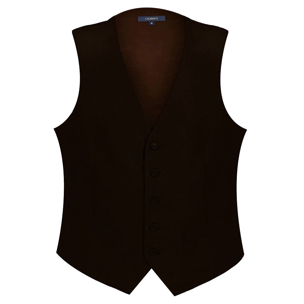 

Gioberti Мужской деловой костюм-жилет, цвет Dark Brown