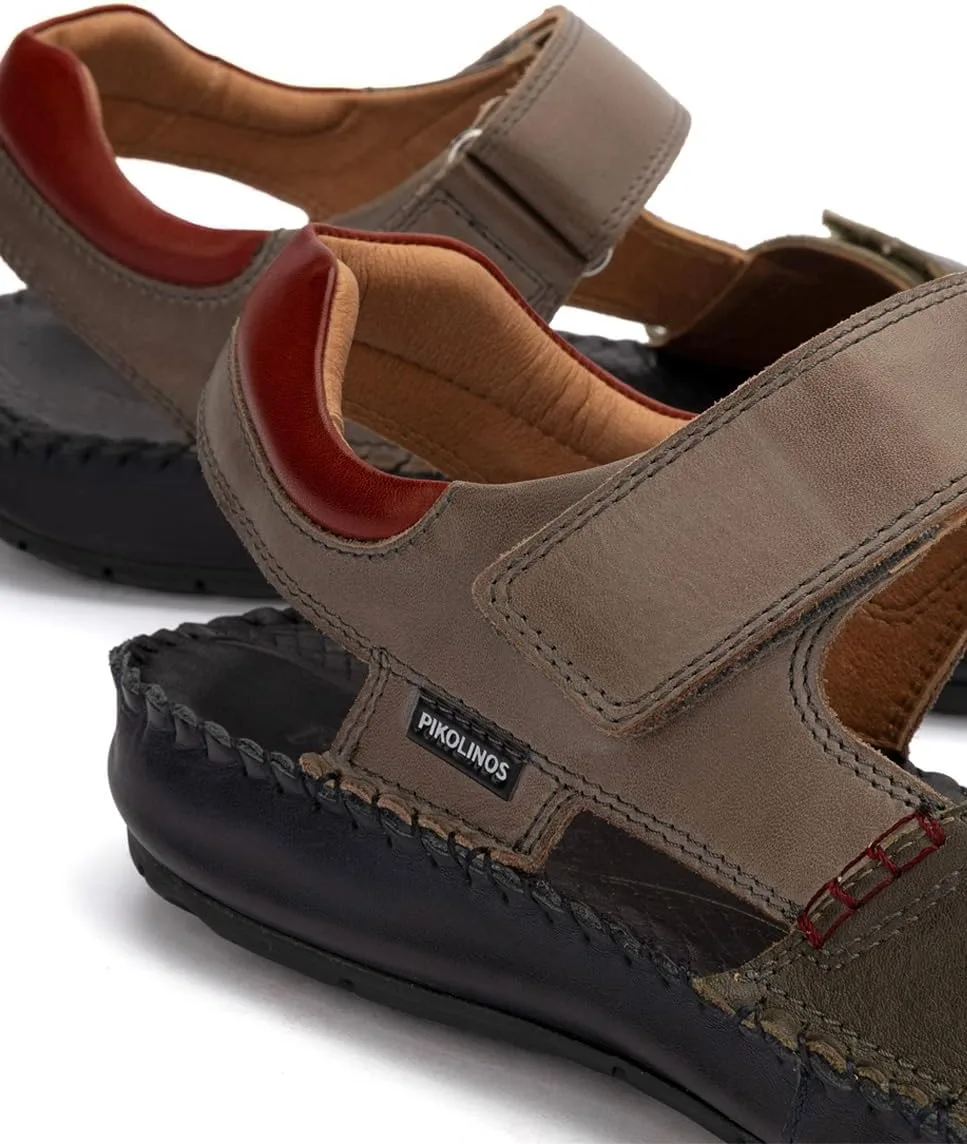 Мужские кожаные сандалии на плоской подошве Pikolinos Flat Leather Sandals Tarifa — фото 4
