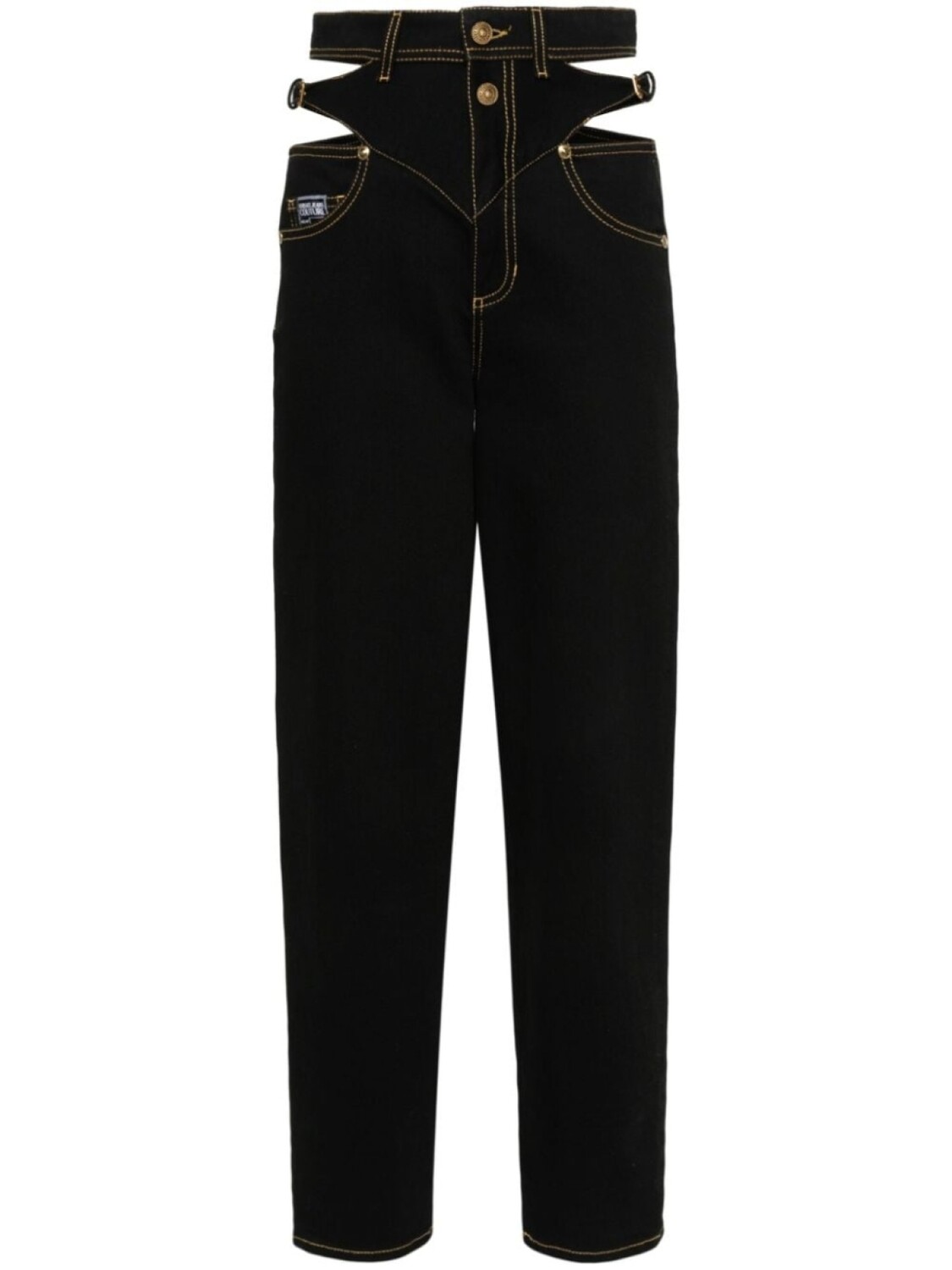 

Versace Jeans Couture джинсы прямого кроя с логотипом, черный