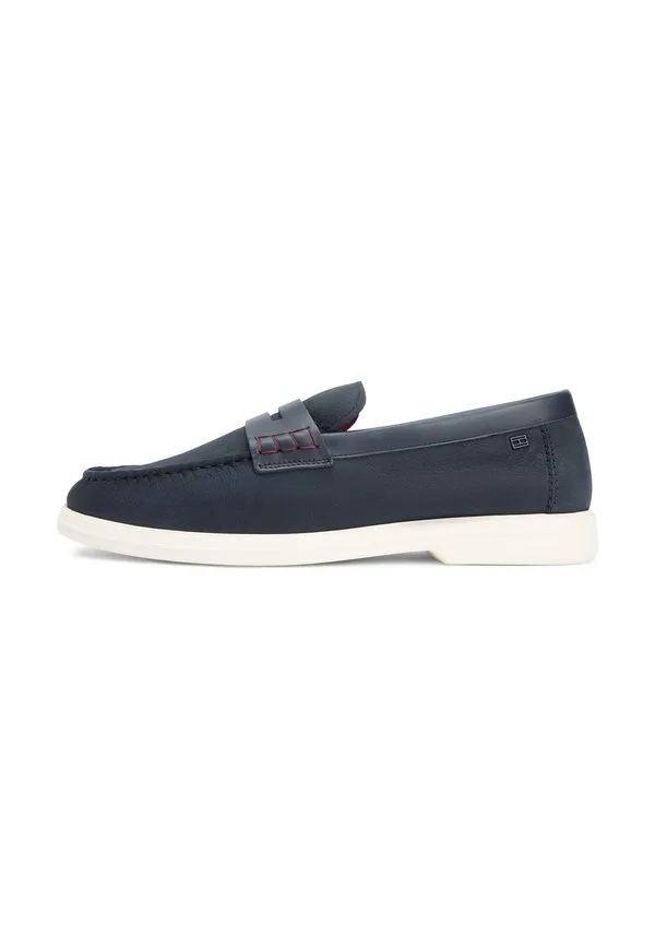 Кожаные лоферы с флагом Tommy Hilfiger, Desert Sky