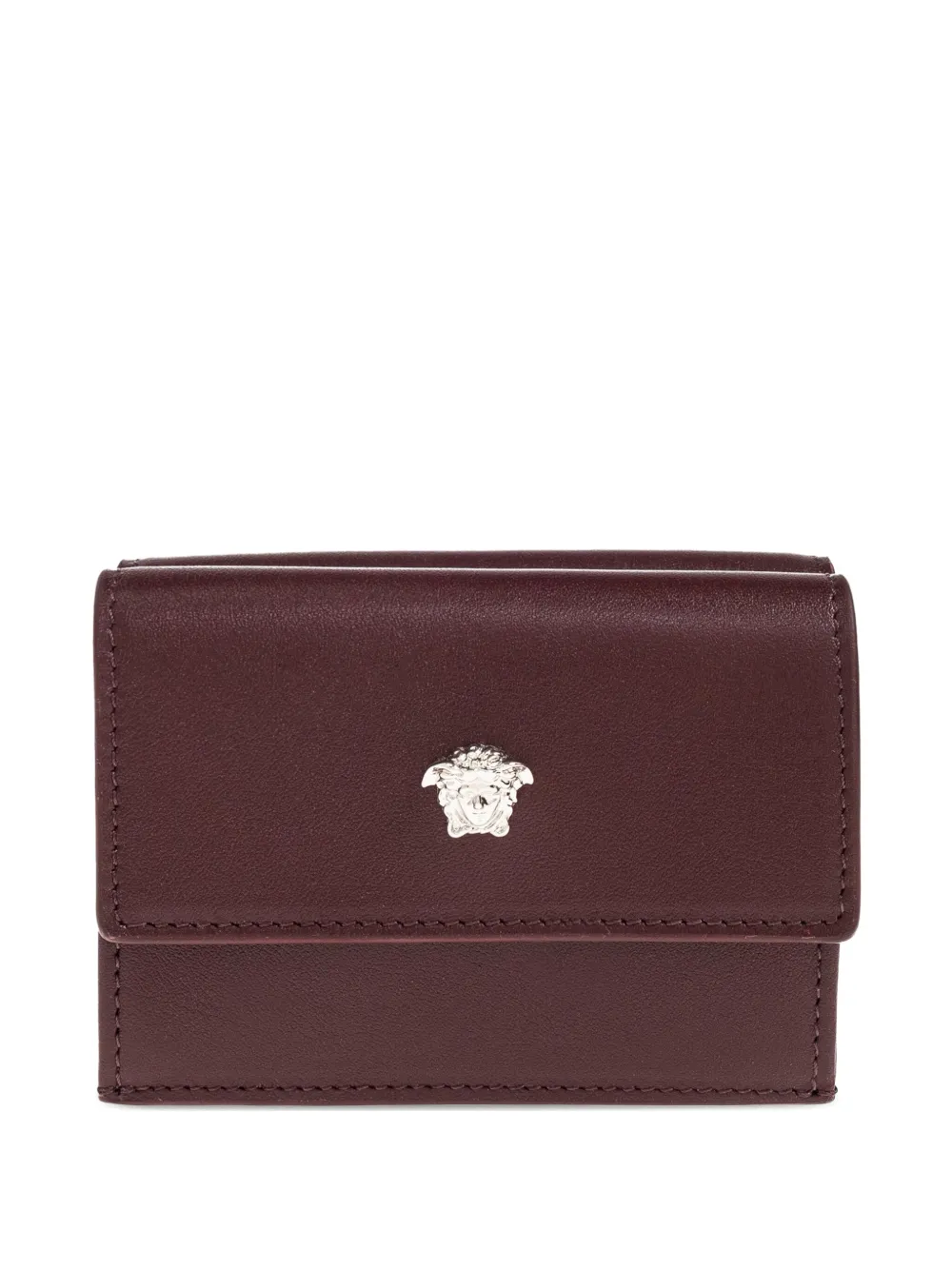 

Кожаный кошелек с головой Медузы Versace, красный