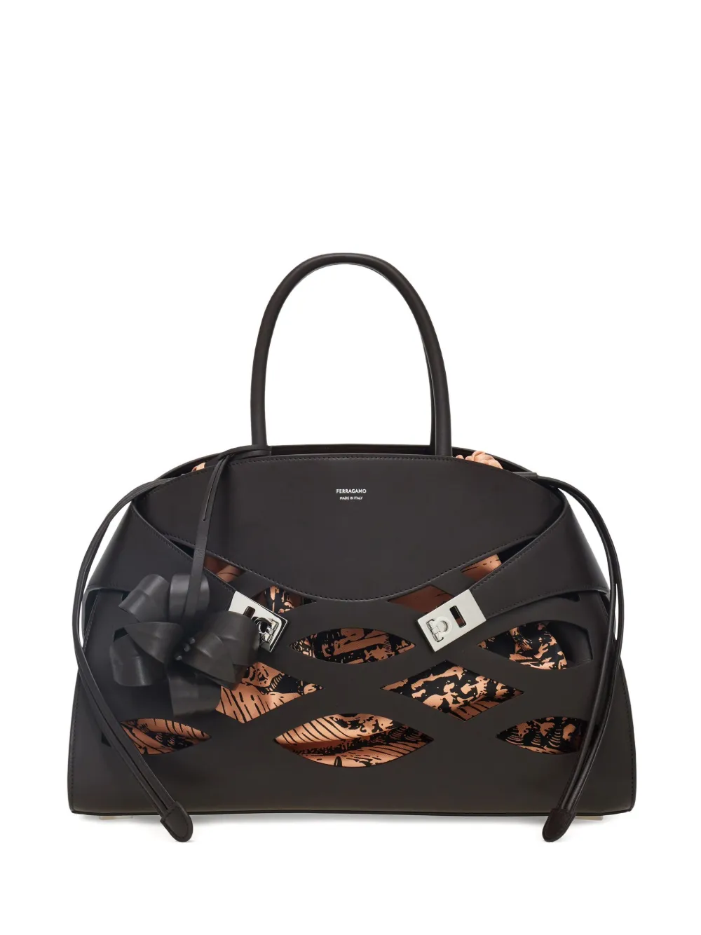 

Большая сумка-тоут Back to Earth Hug Ferragamo, коричневый