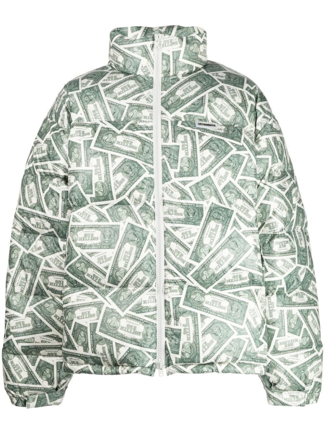 

VETEMENTS пуховик Million Dollar с графичным принтом, зеленый