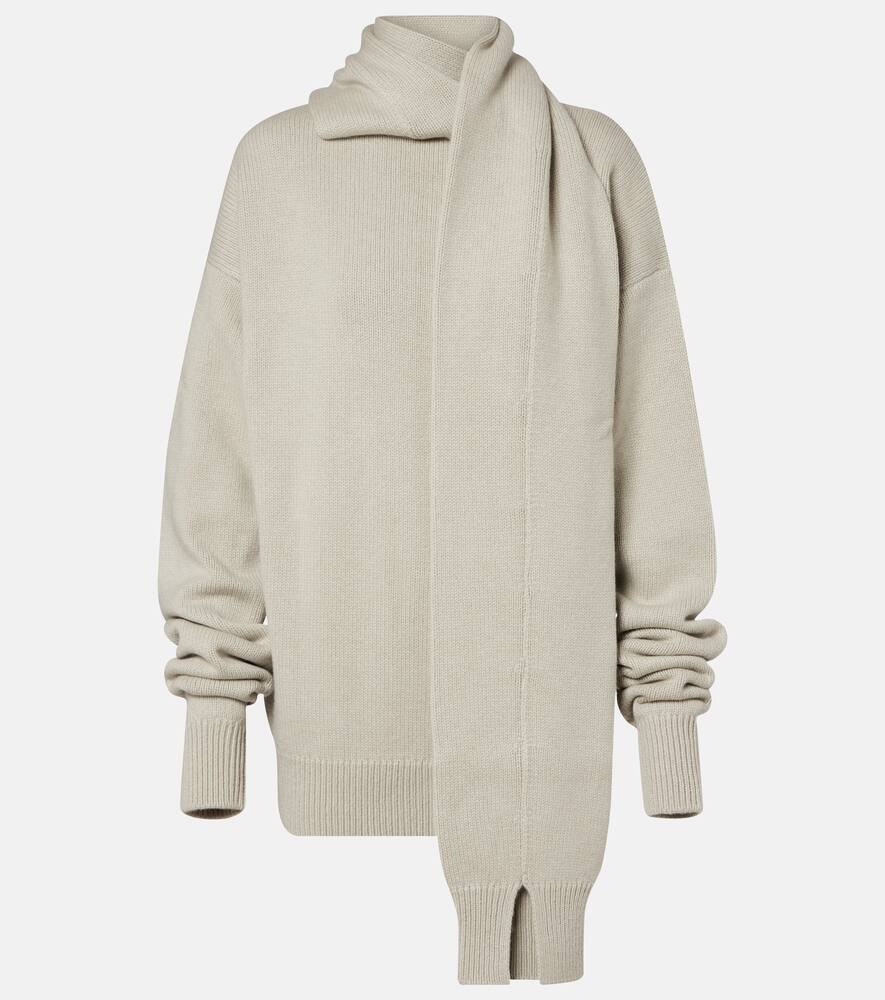 

Кашемировый свитер с шарфом Calvin Klein Collection, Seed Pearl