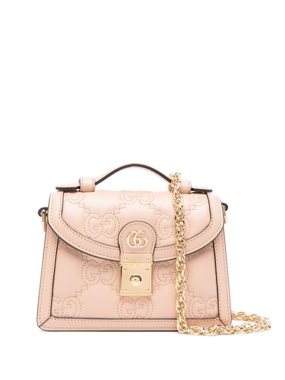 

Маленькая сумка-тоут Gucci GG Matelassé, розовый