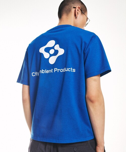 

City Ambient Products Футболка стандартного кроя с логотипом, City Ambient, синяя