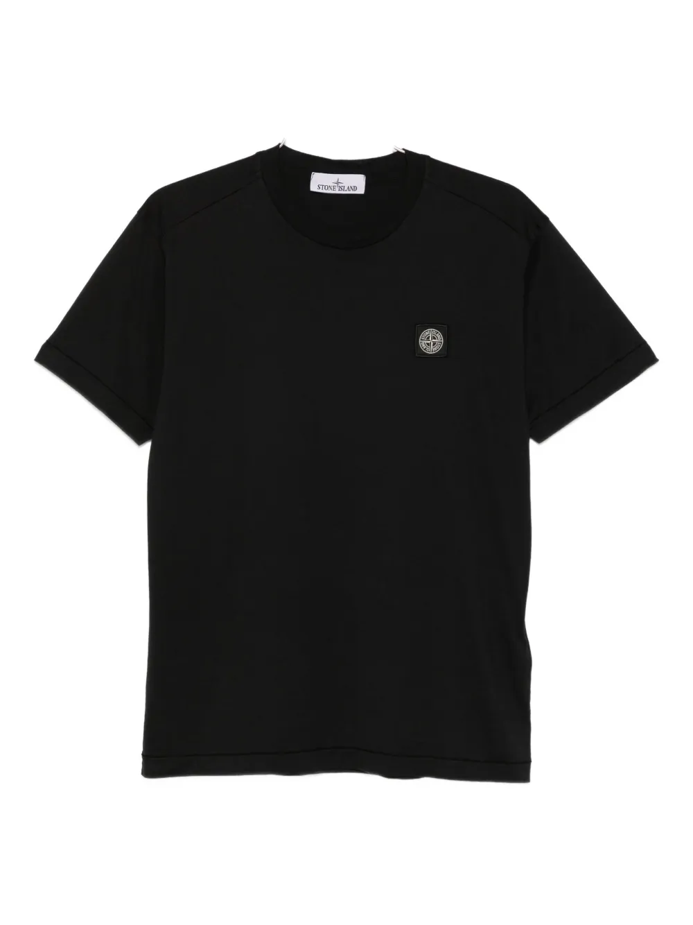 

Футболка с нашивкой-логотипом Stone Island, черный