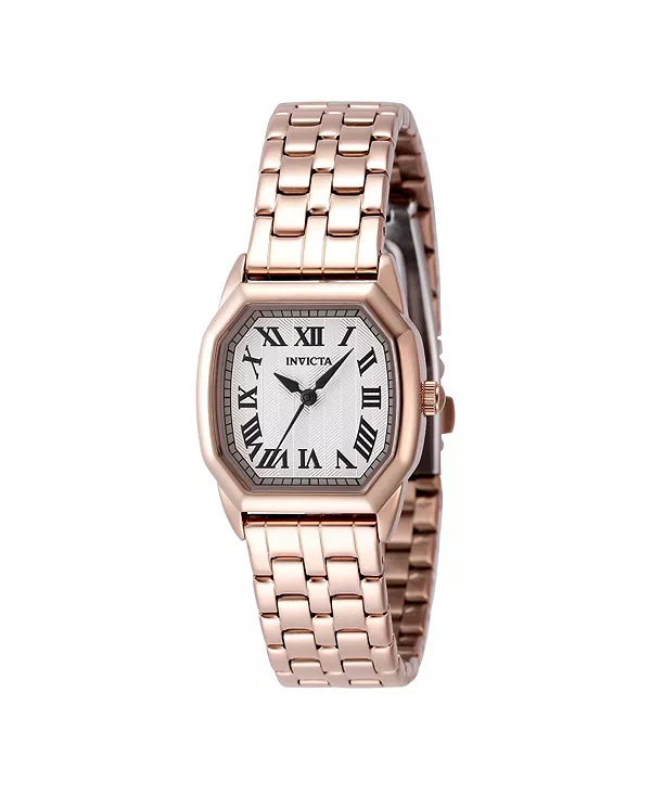 

Женские кварцевые часы Wildflower 48960 с тремя стрелками и серебристым циферблатом Invicta, gold