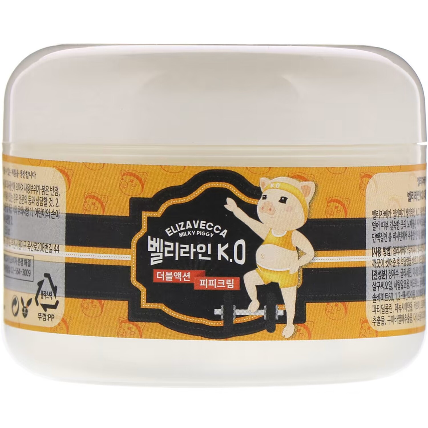 

Elizavecca Milky Piggy Belly Line KO ПП-крем двойного действия, 3,53 унции (100 г)