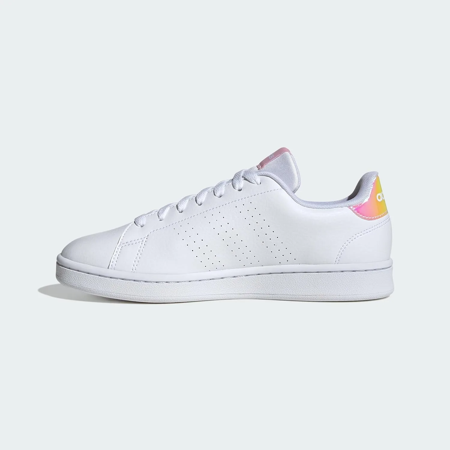 Мужские низкие кроссовки Adidas Advantage (не для футбола), белый/розовый — фото 2