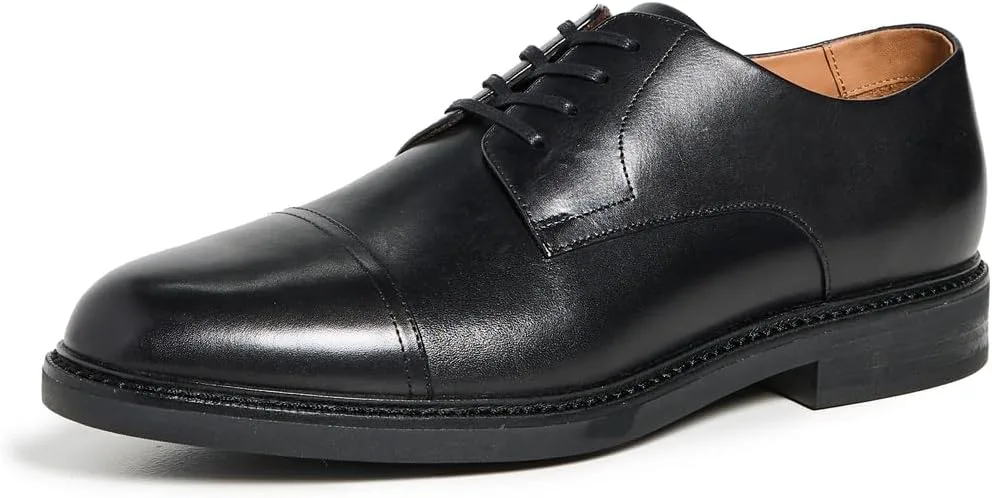 Мужские классические туфли POLO RALPH LAUREN Asher Captoe, черный — фото 4