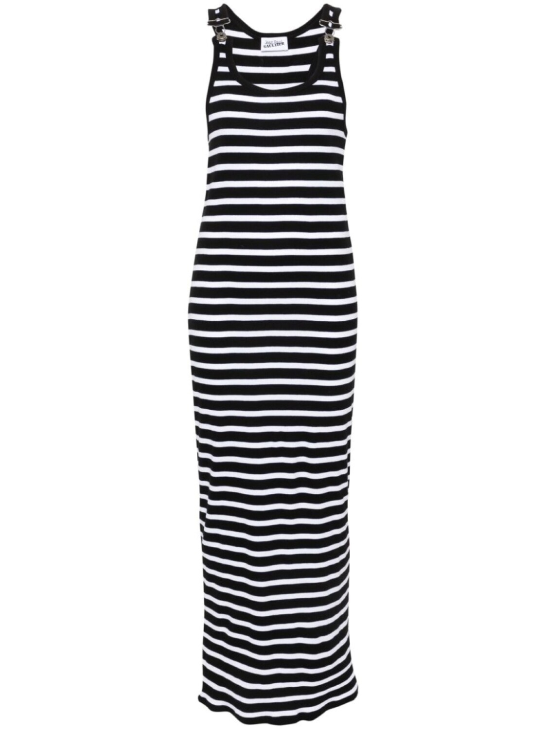 

Jean Paul Gaultier полосатое платье-комбинезон макси, черный