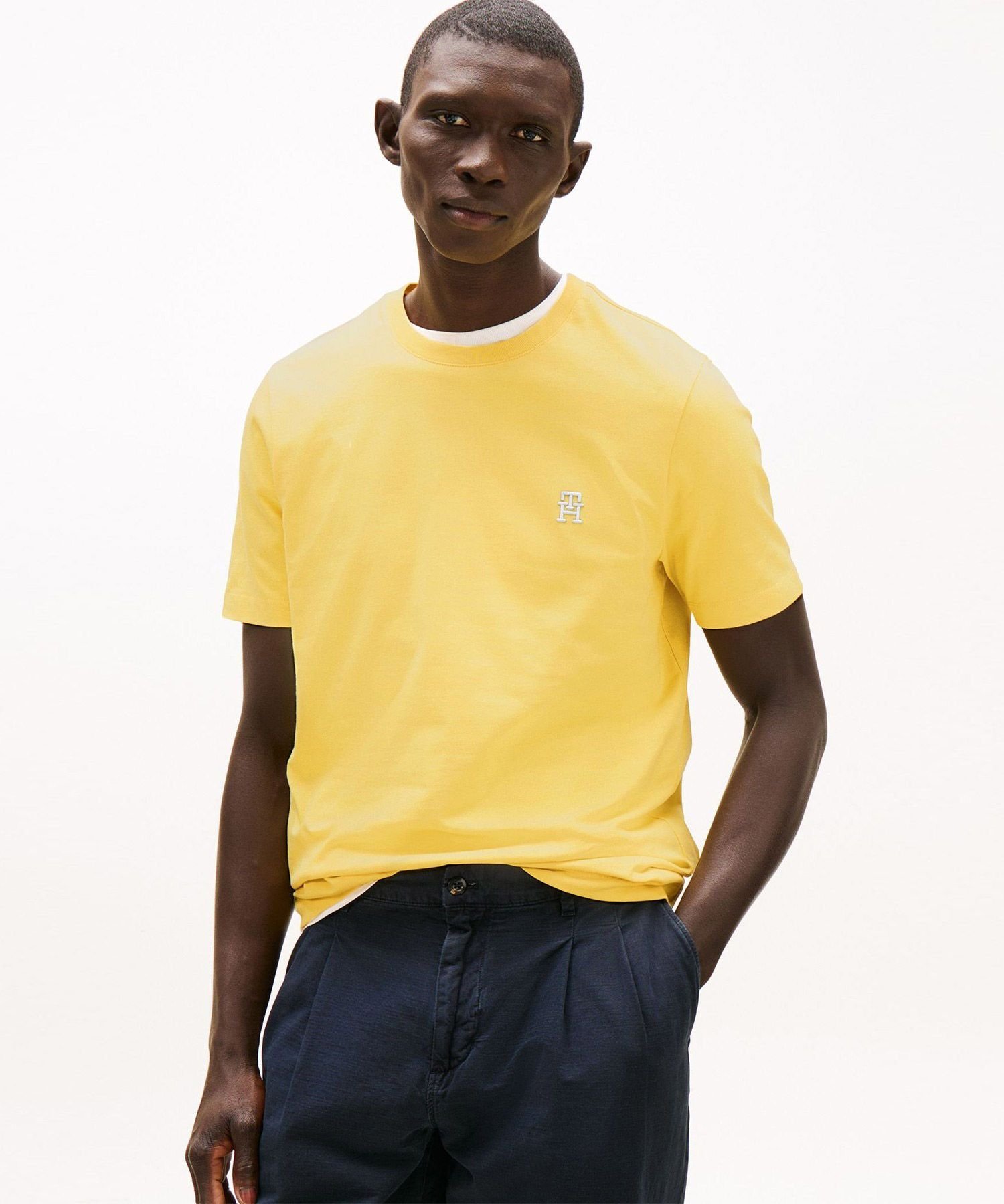 Футболка с монограммой TOMMY HILFIGER, Yellow ZF0