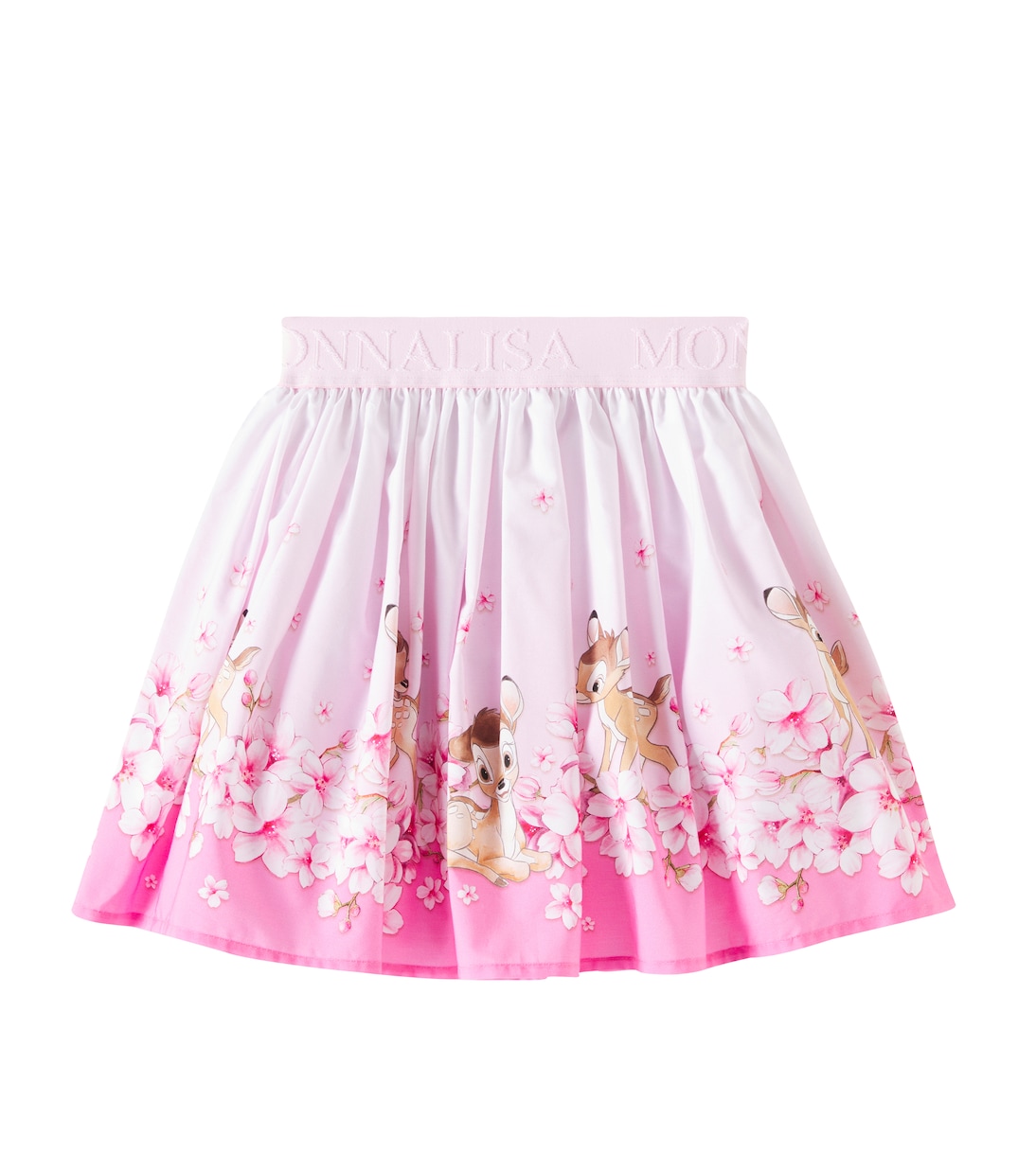 

Юбка из хлопкового поплина с принтом Disney Monnalisa, Rosa Fairytale