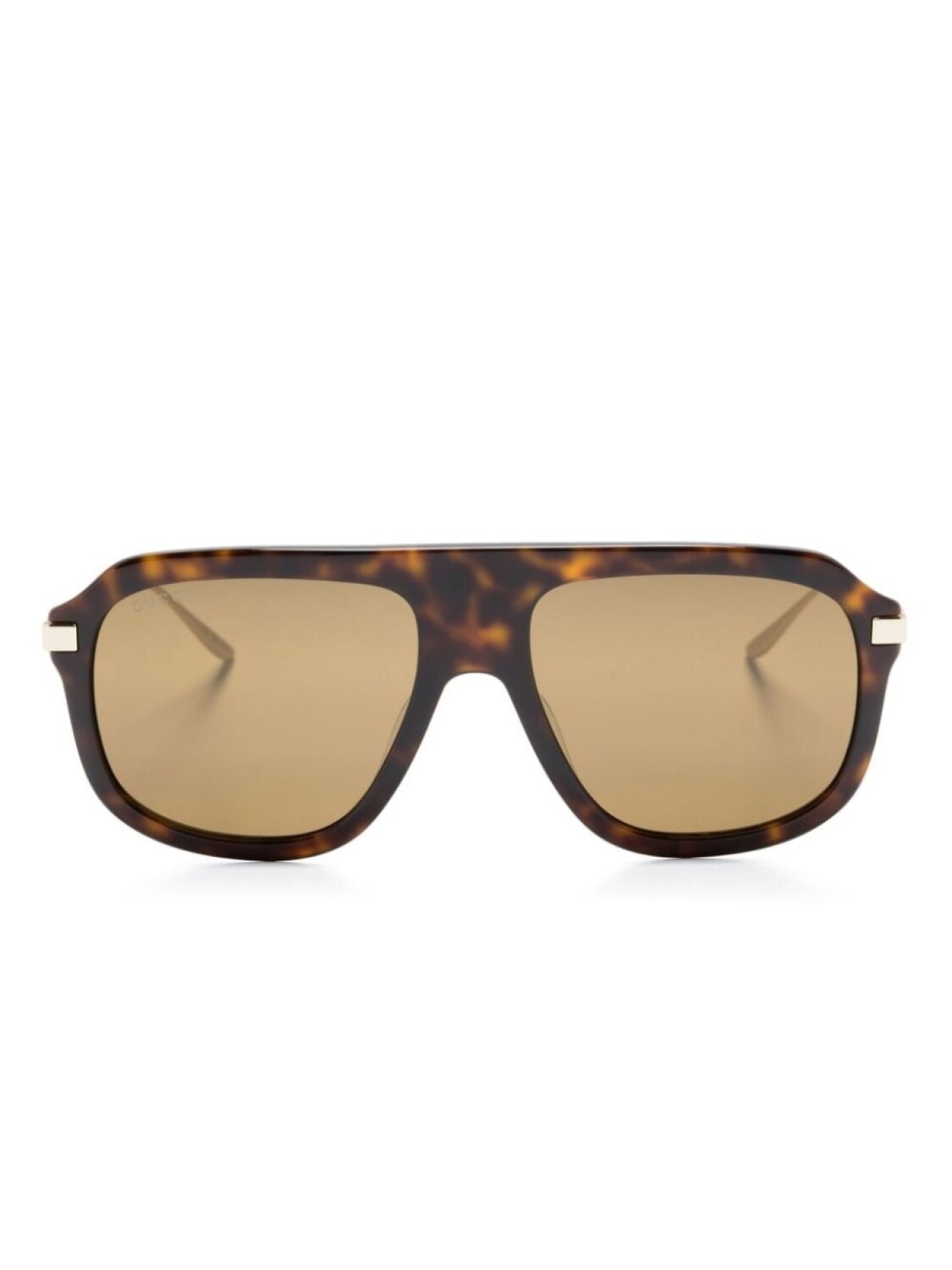 

Gucci Eyewear солнцезащитные очки-пилоты черепаховой расцветки, коричневый