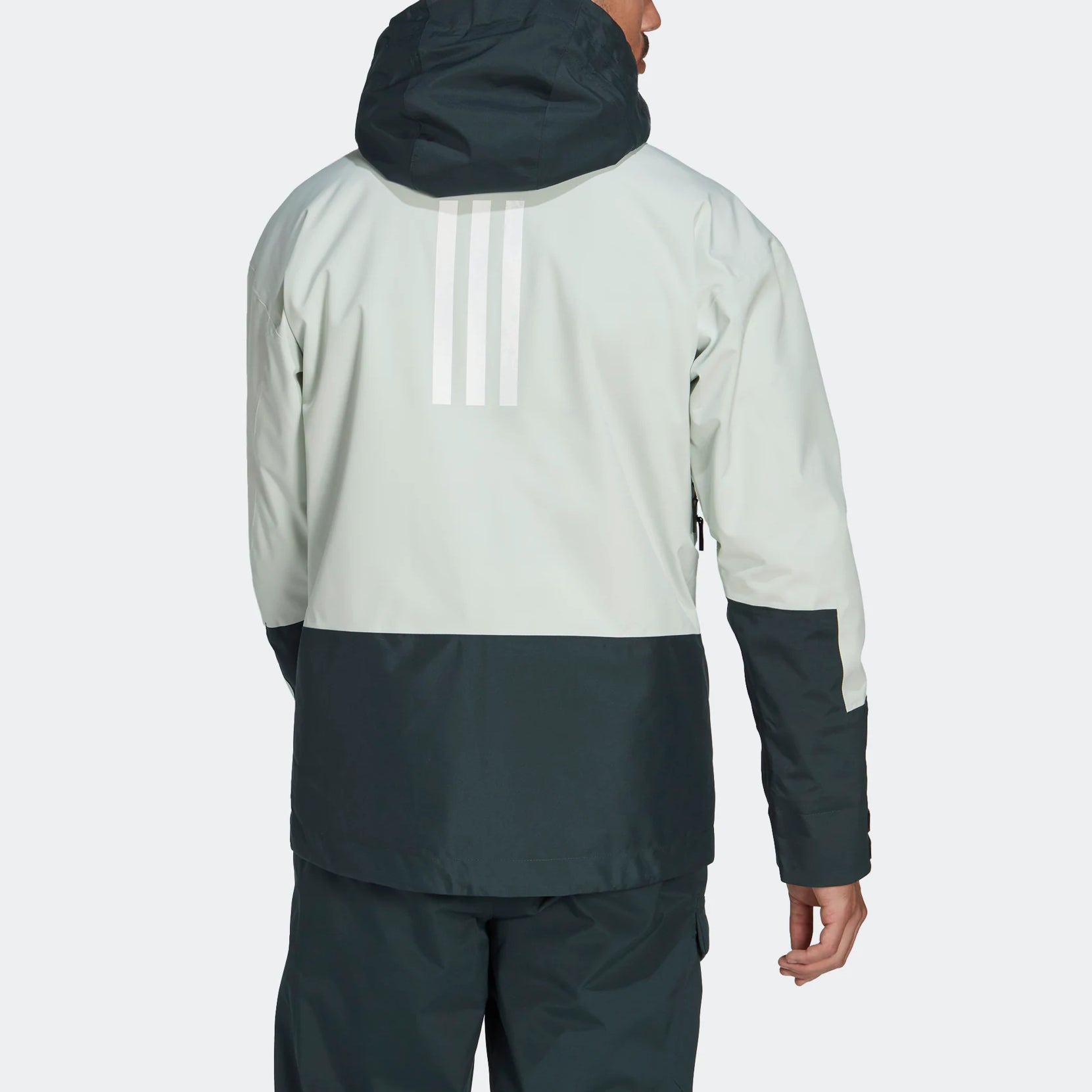 Куртка adidas Terrex MYSHELTER Snow 2-Layer Insulated Jacket HI5515, зеленый — фото 3