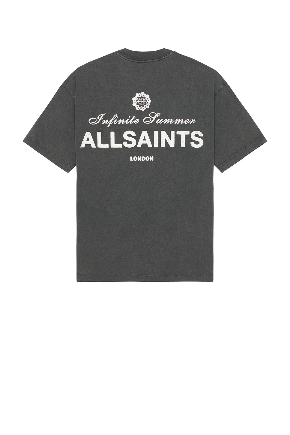 

Футболка Soleil с круглым вырезом Allsaints, washed black