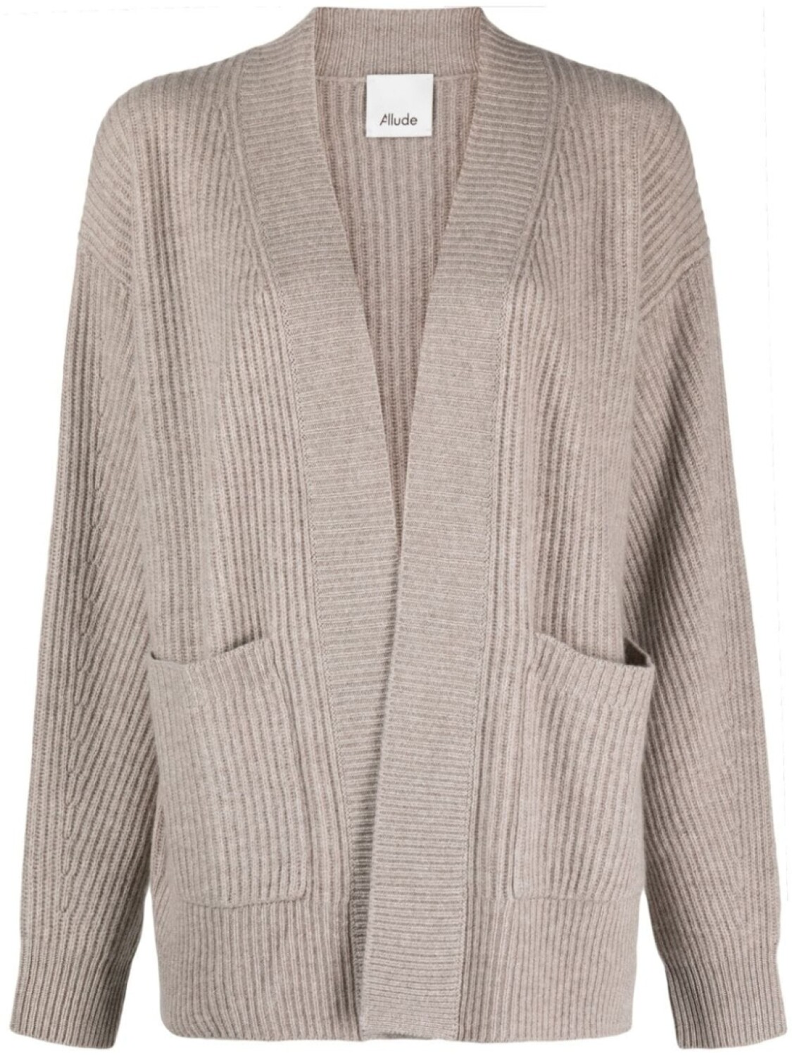 

Allude меланжевый кардиган в рубчик, коричневый