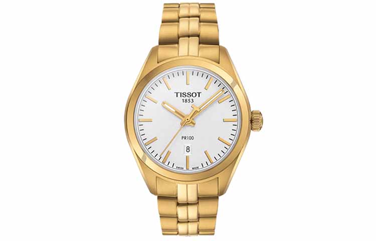 

TISSOT Часы PR100 Collection Quartz Movement Women's Watch Watch 33mm White Dial T101.210.33.031.00, White Dial