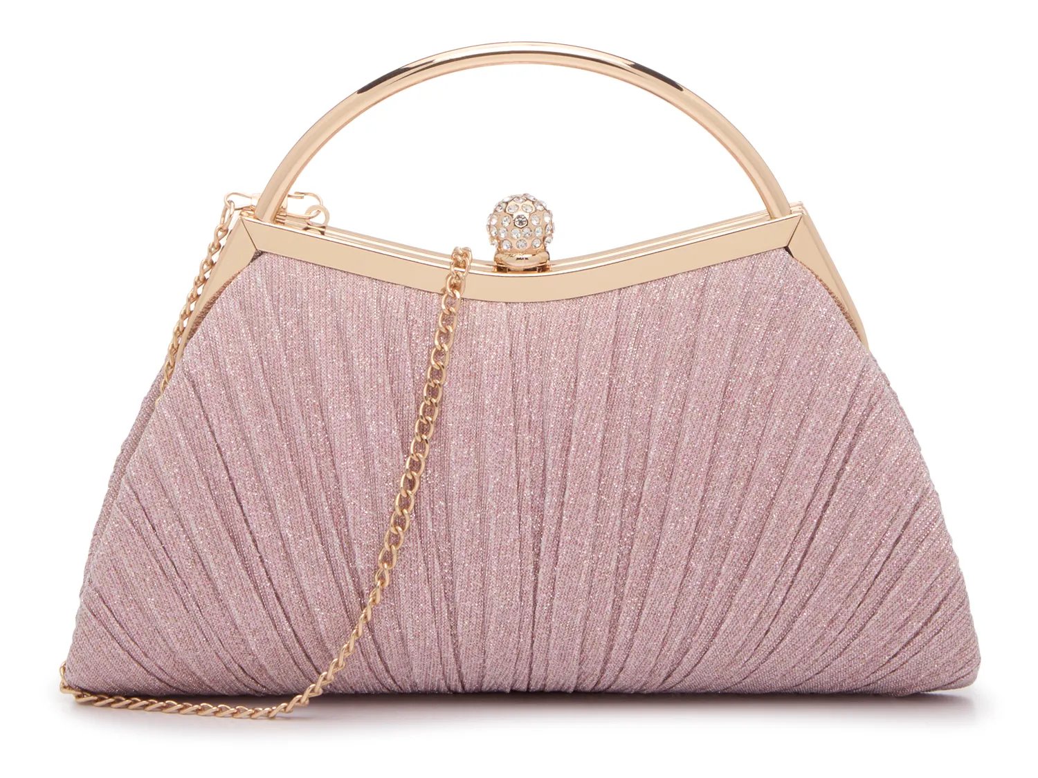 

Сумка Kelly & Katie Glitter Pleated Satchel, светло-розовый