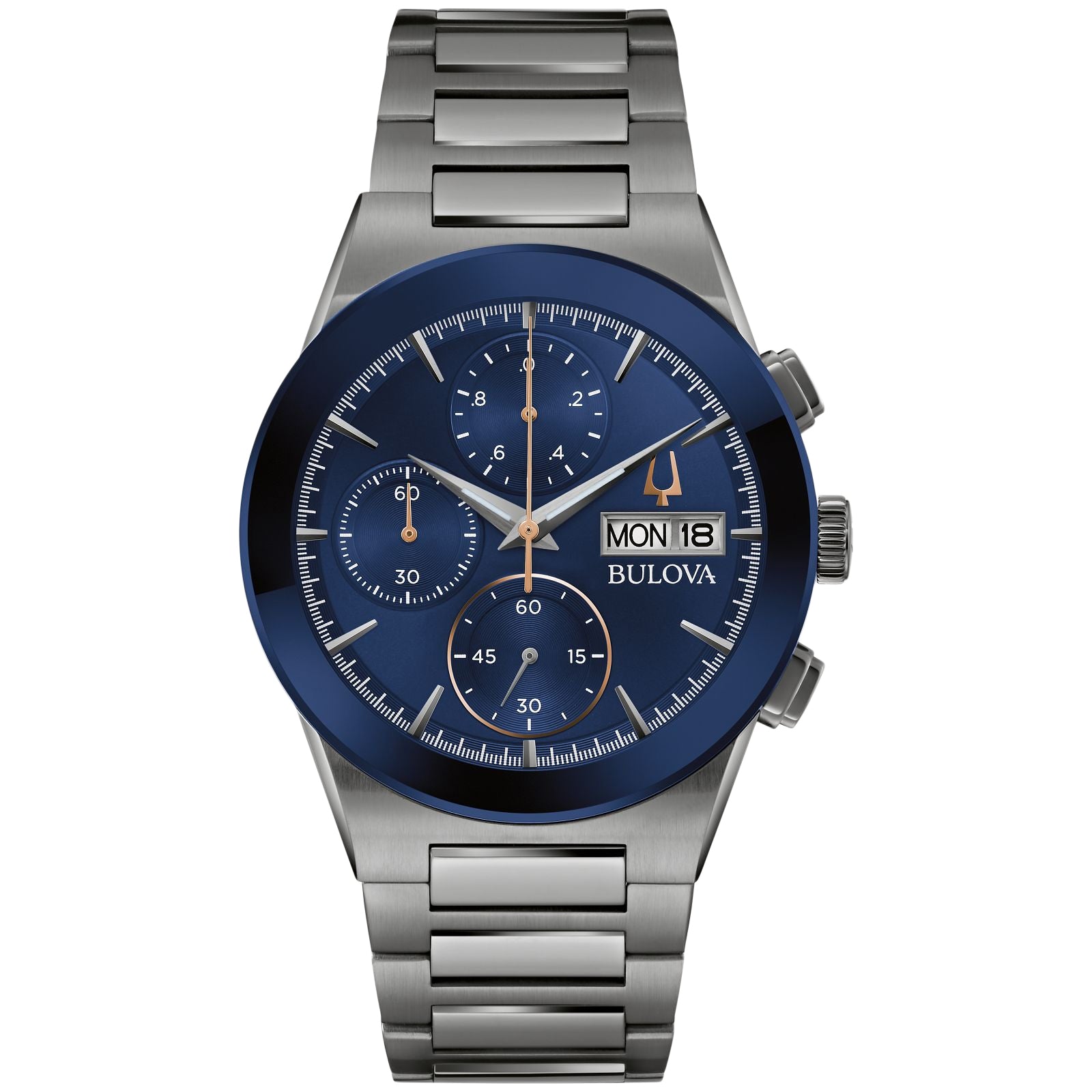 

Мужские часы Bulova Millenia с синим циферблатом