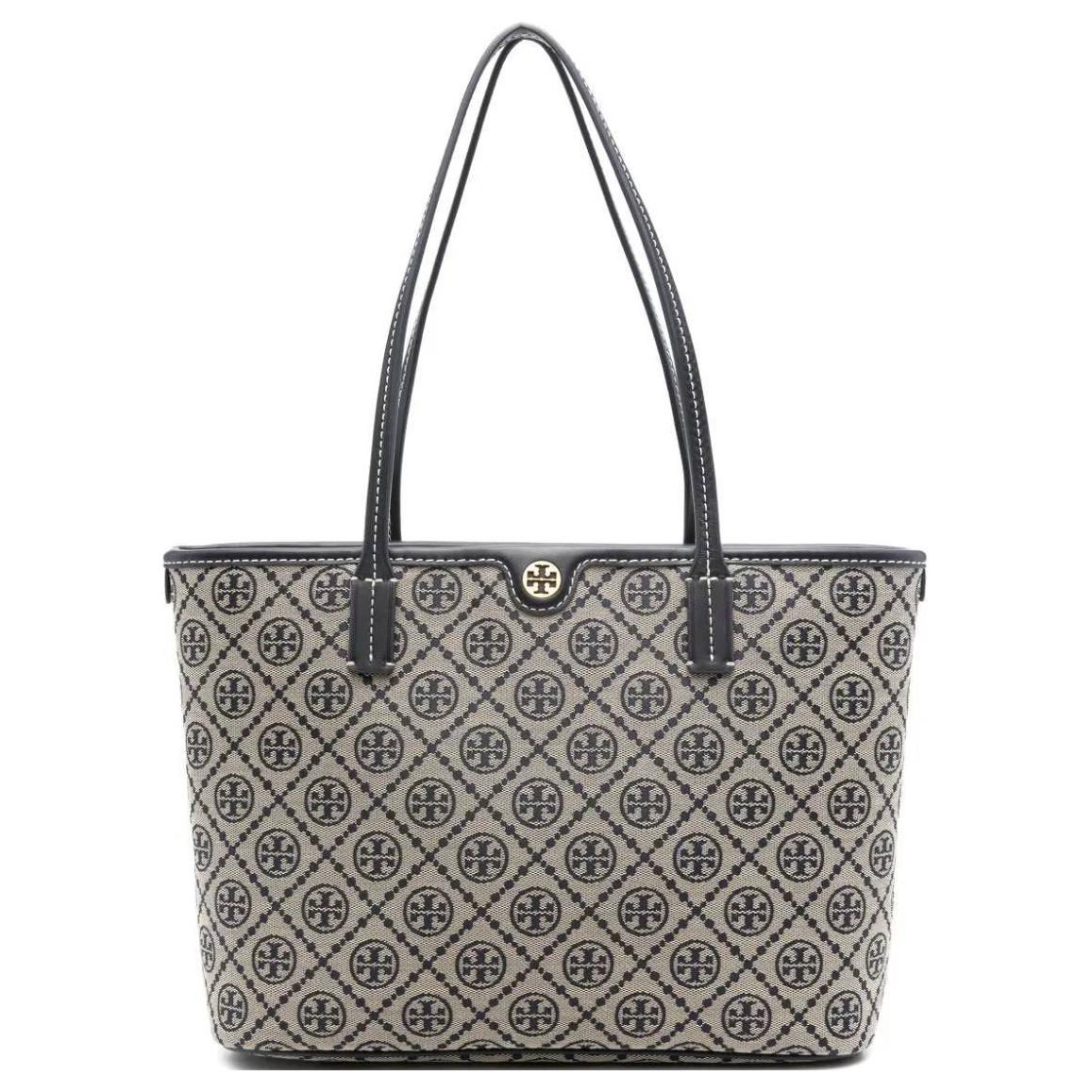 

Сумка-шоппер Tory Burch с монограммой T, морская синяя