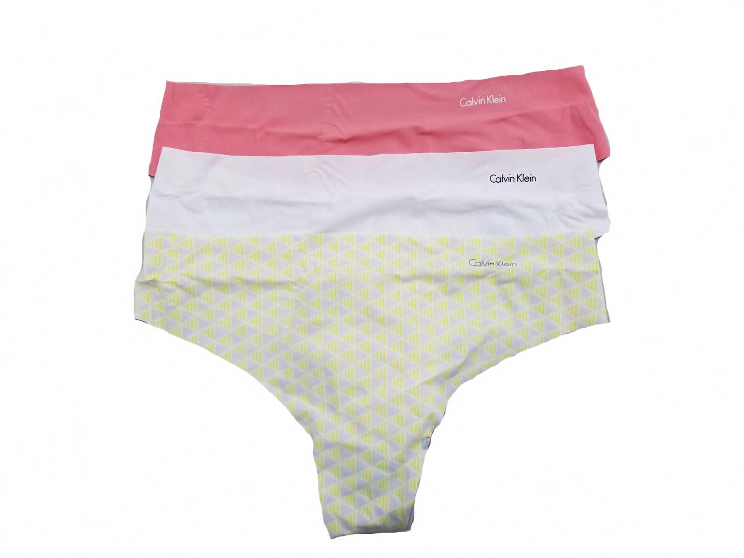 

Женские 3 пары невидимых трусиков-стрингов в цвете Sensation/белый/сегментированная пирамида Calvin Klein