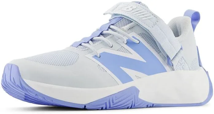 Детские кроссовки New Balance FuelCell Play V1 с застежкой-липучкой, сине-белый — фото 2
