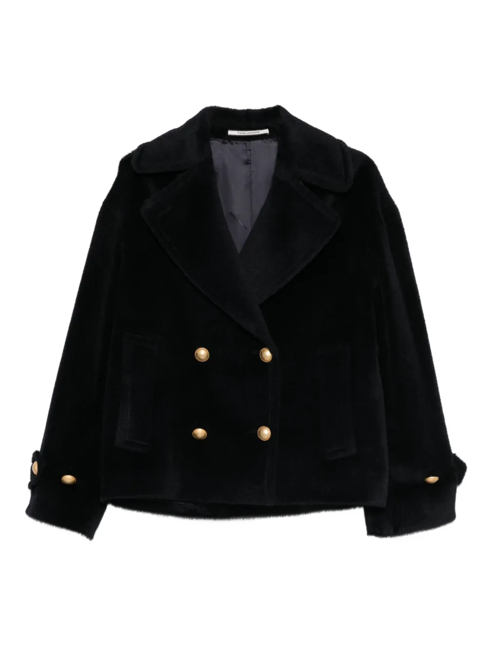 

Шерстяное укороченное пальто Sheila Tagliatore, синий