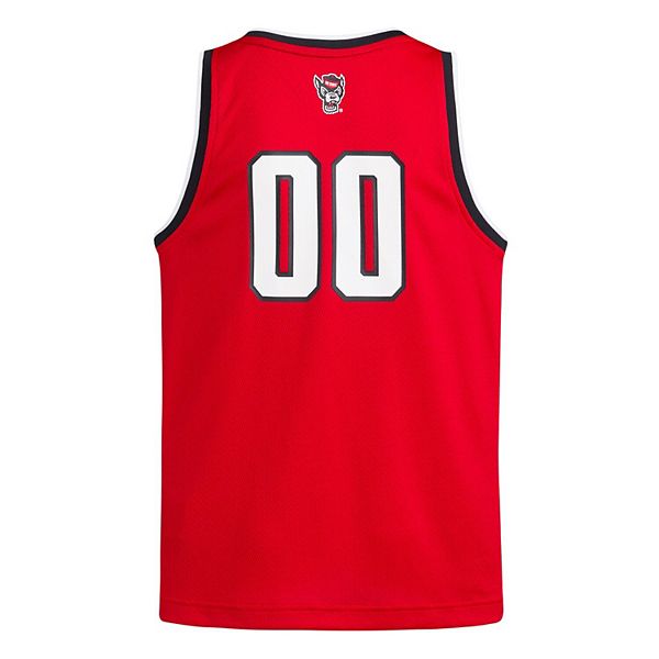 Футболка Youth #00 Red NC State Wolfpack Swingman Adidas — фото 4