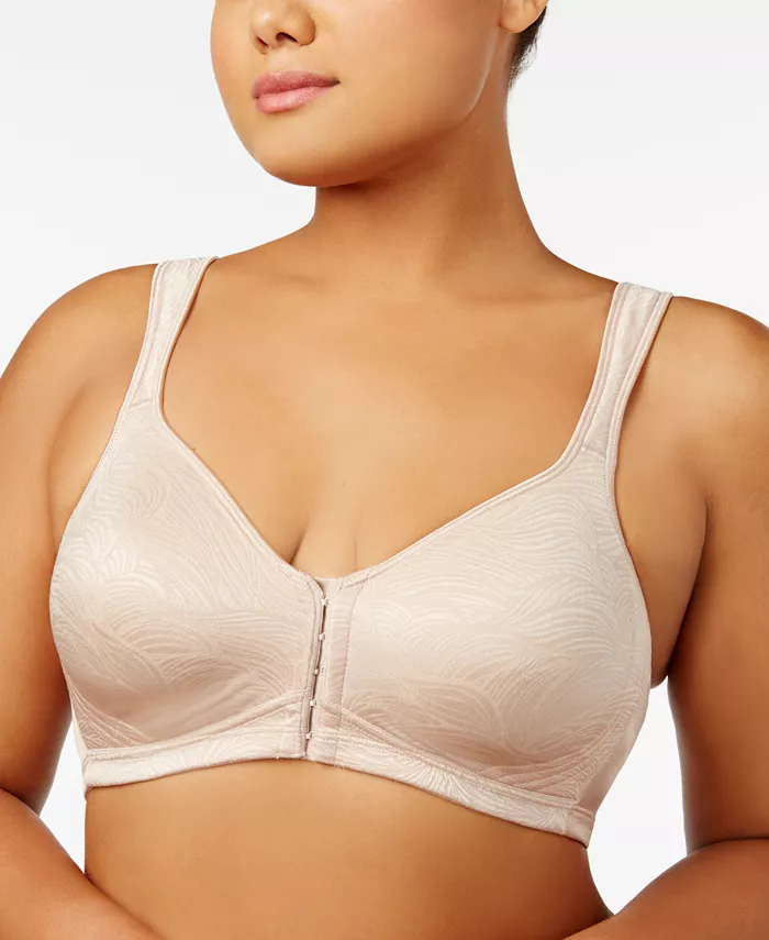 

18-часовой бюстгальтер Posture Boost Front Close Wireless USE525, только онлайн Playtex, коричневый/бежевый