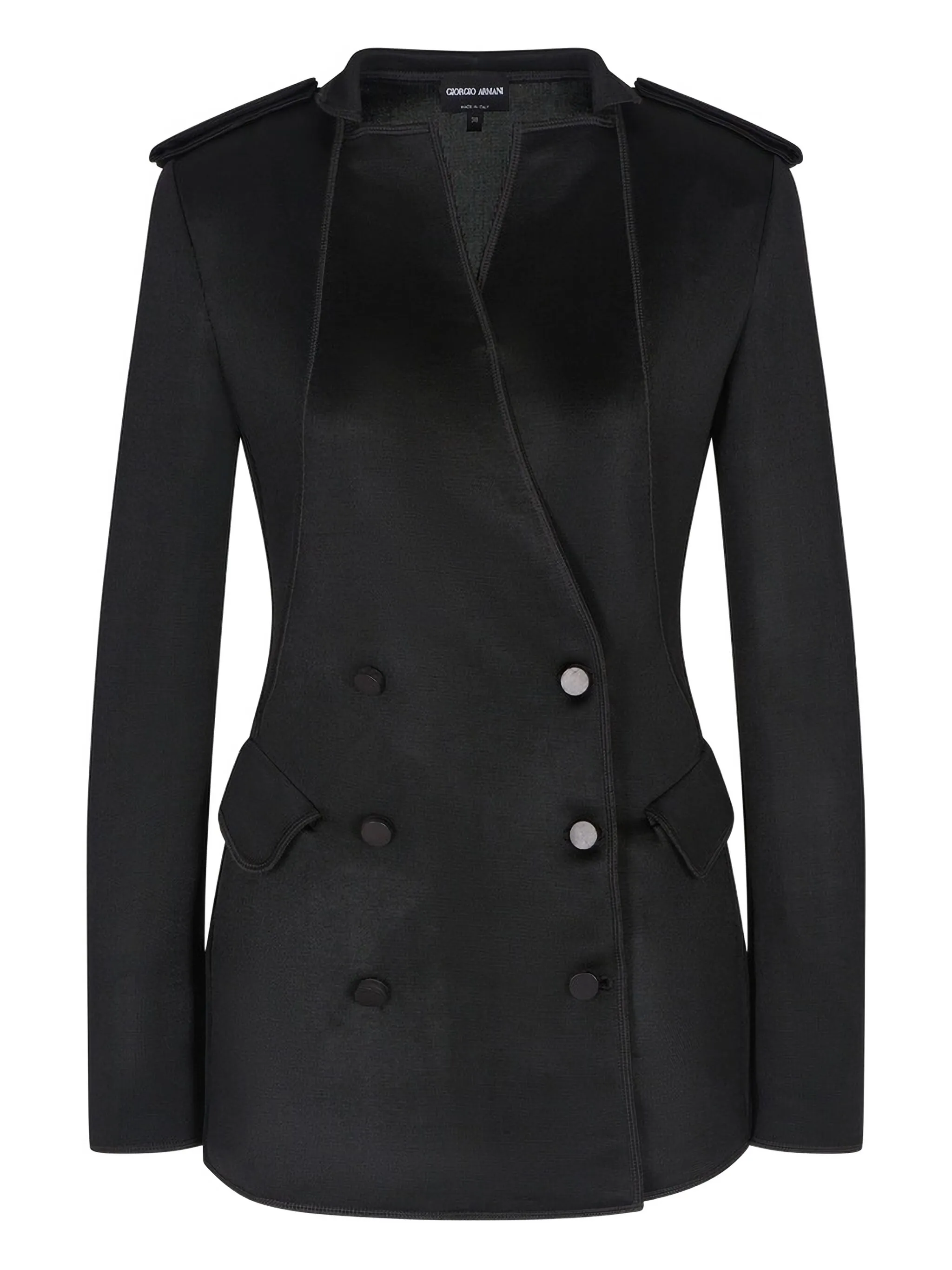 

Двубортный блейзер Giorgio Armani, черный