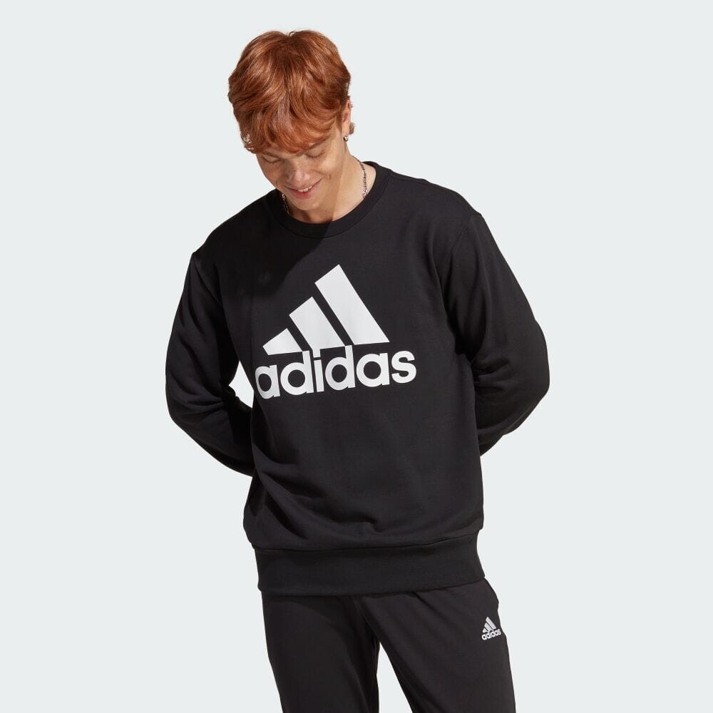 

Толстовка Adidas Essentials French Terry Big Logo Sweatshirt, черный