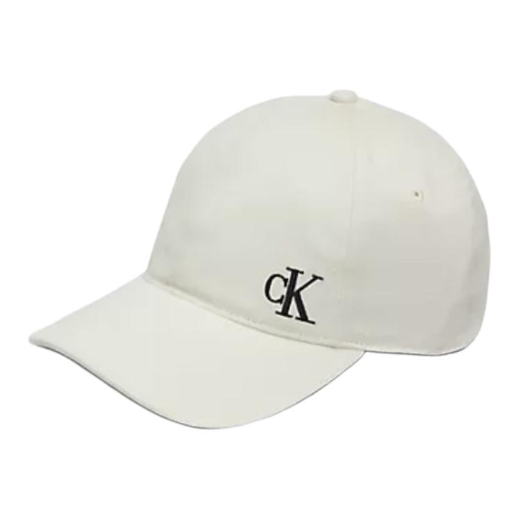 

Calvin Klein Хлопковая бейсболка унисекс костяной белый, Bone White