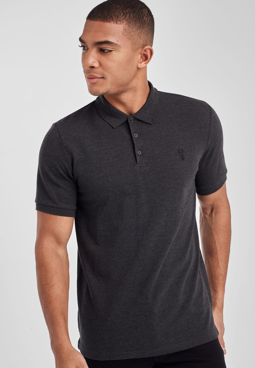 

Рубашка-поло Slim Fit Next, серая