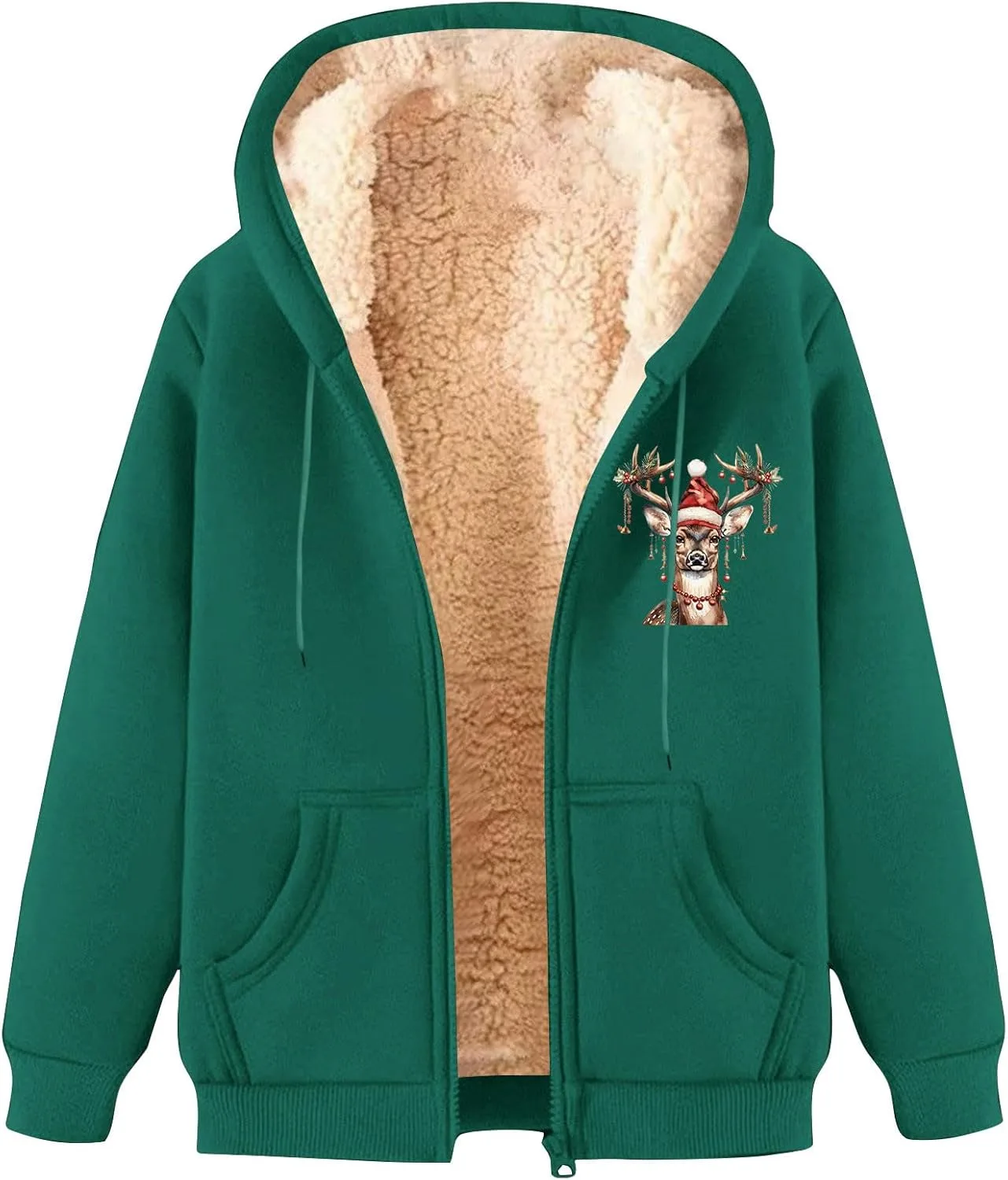 

Зимняя куртка для мужчин Sherpa Lined Full Zip с капюшоном и карманом