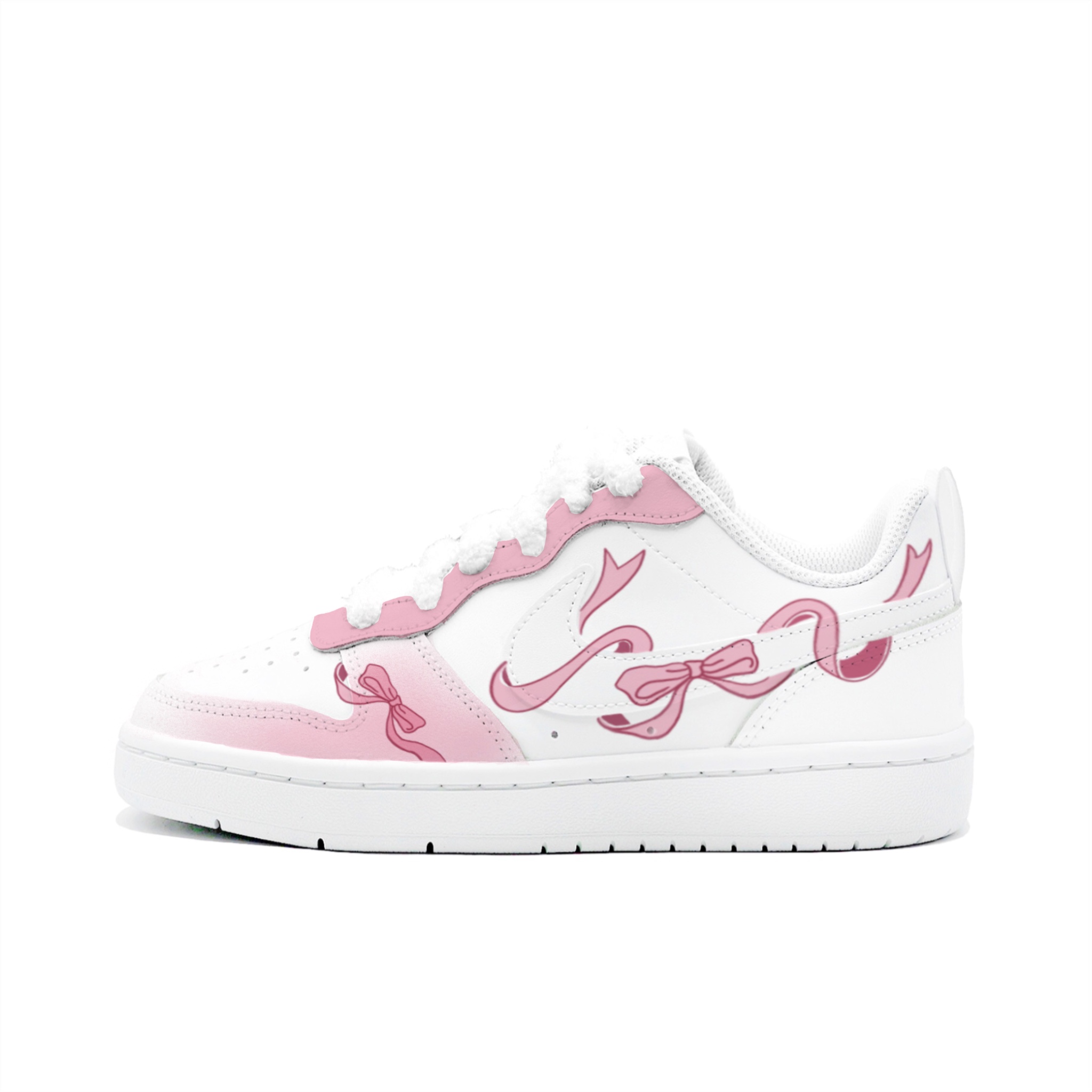 

Nike Кроссовки для скейтбординга Court Borough Bowknot Waltz Low top Kids' Pink Unisex