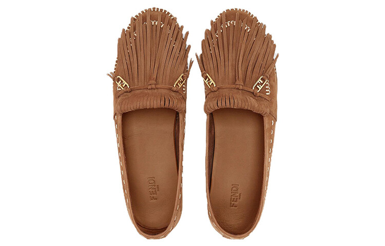 Туфли мужские Fendi O'Lock Casual Low-top, коричневый — фото 4
