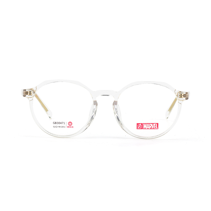 

MARVEL Пластиковая оправа круглые очки Unisex, Transparent White C051