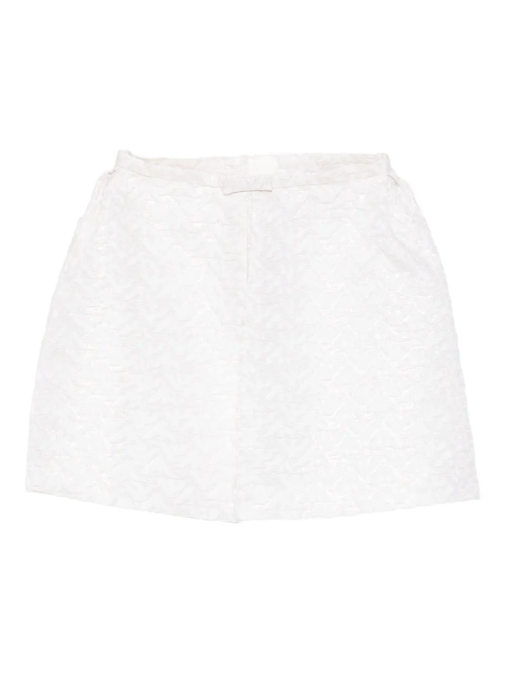 

Жаккардовая юбка с бантом Emporio Armani Kids, белый