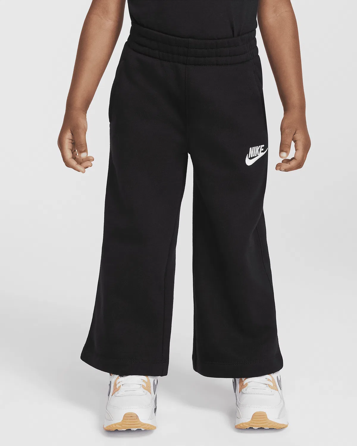 Детские флисовые широкие штаны Nike Sportswear Club, Black