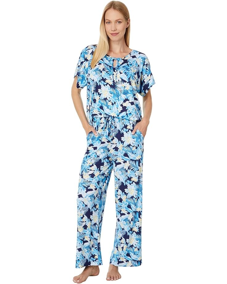 

Пижама Tommy Bahama Ankle PJ Set, цвет Navy Print