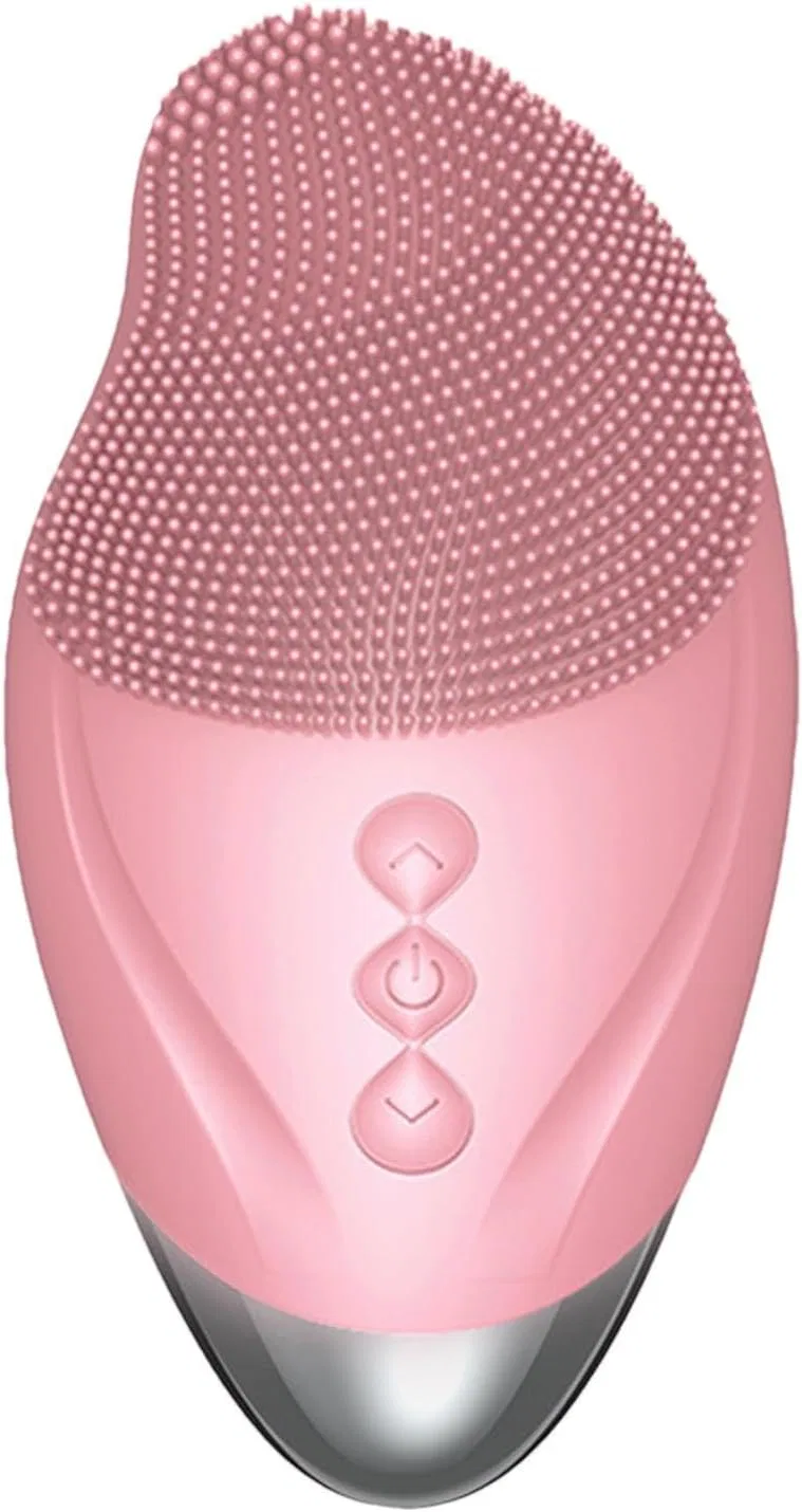 Электрическая щетка для чистки лица из силикона Generisch, Pink