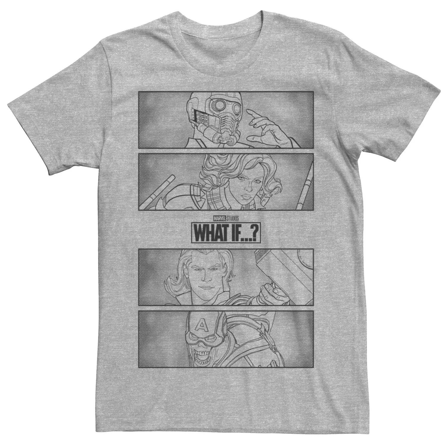 

Мужская футболка Marvel What If Line Group со вставками Licensed Character